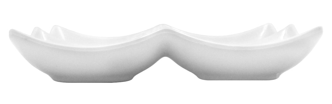PLATO CUATRO SECC. 7" MELA. BLANCA DIAM.          SKU : 105-009-166