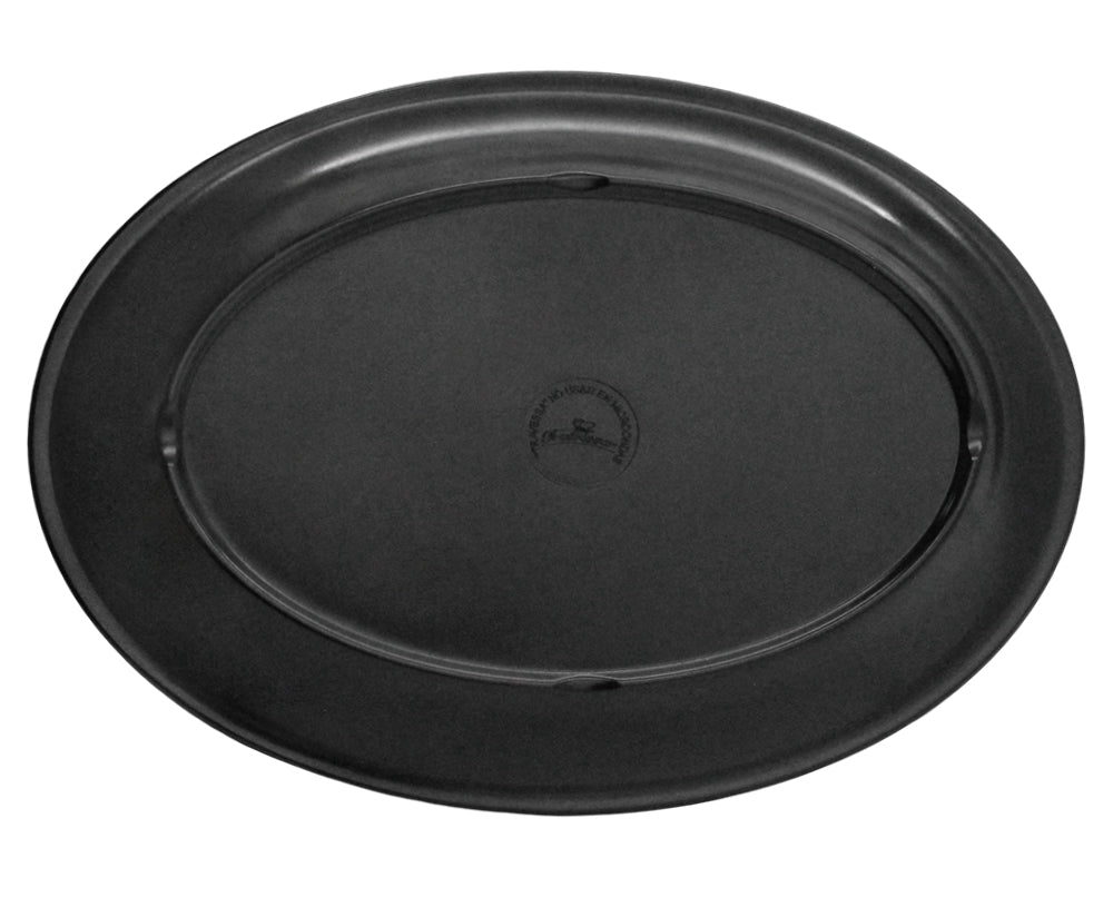 PLATO OVALADO 12" MELAMINA NGR DIAMANTE     SKU : 105-015-102