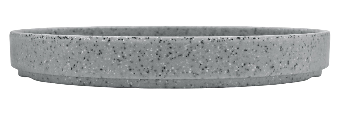 PLATO REDONDO PESTAÑA 20.5CM GRIS DIAM.          SKU : 105-018-165