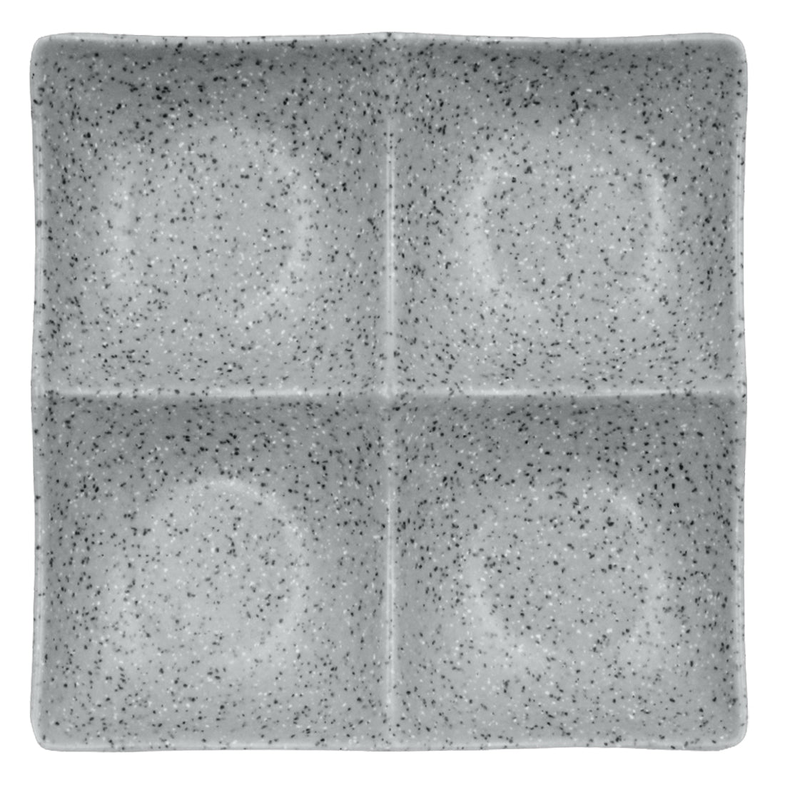 PLATO CUATRO SECC 7" MELA. GRIS DIAM.          SKU : 105-018-166