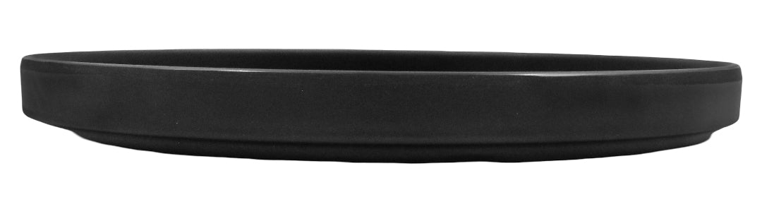 PLATO REDONDO23CM C/PEST MELA. JET BLACK          SKU : 105-051-032