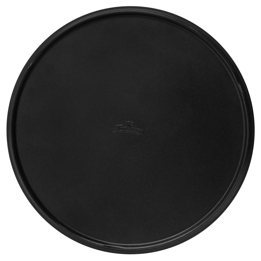 PLATO REDONDO23CM C/PEST MELA. JET BLACK          SKU : 105-051-032