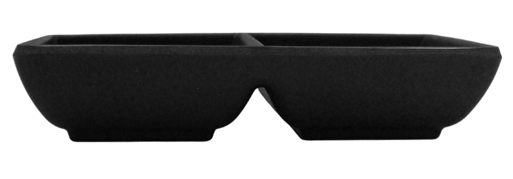 SALSERA 2 COMPARTIMIENTOS JET BLACK   SKU : 105-051-111