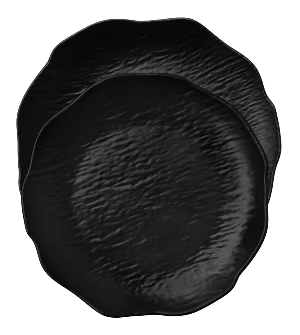PLATO TRINCHE 8" MELA NEGRA C/TEXTURA          SKU : 105-052-020