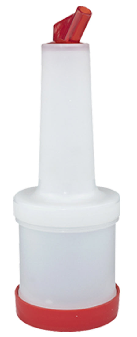 VERTEDOR DE JUGO 1/2L DE PLASTICO, ROJO     SKU : 122-006-003