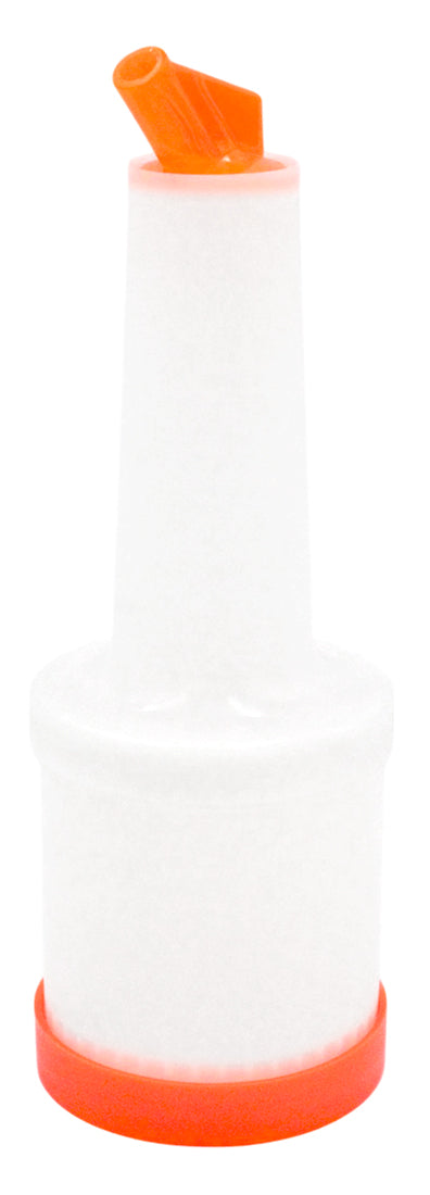 VERTEDOR DE JUGO 1/2L PLASTICO, NARANJA     SKU : 122-006-009