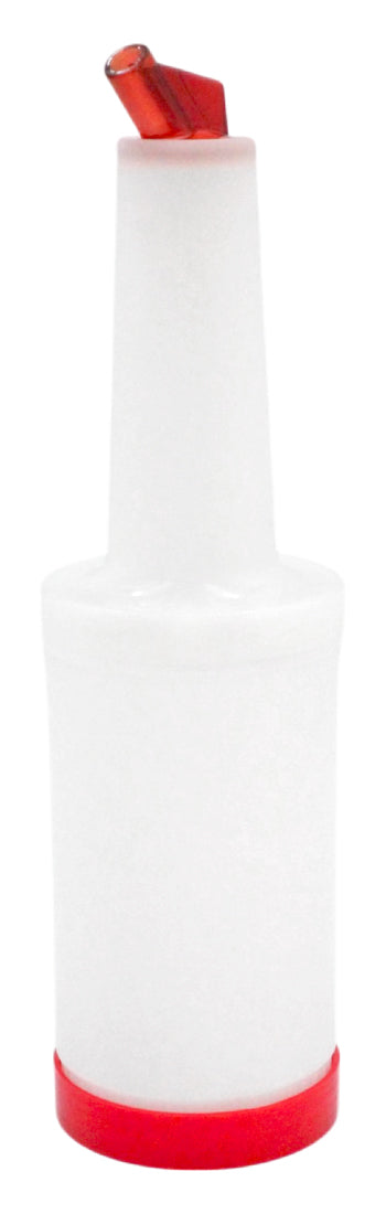 VERTEDOR DE JUGO 1L DE PLASTICO,  ROJO   SKU : 122-007-003