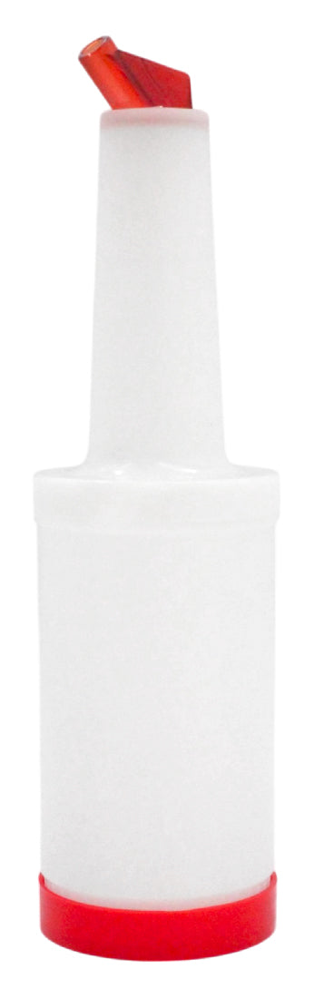 VERTEDOR DE JUGO 1L DE PLASTICO,  ROJO   SKU : 122-007-003