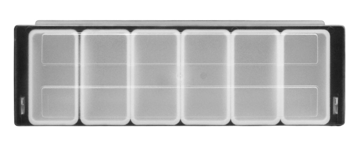 PORTA GARNITURAS PP NEG 6 COMP 49X16X9.7           SKU : 122-013-006