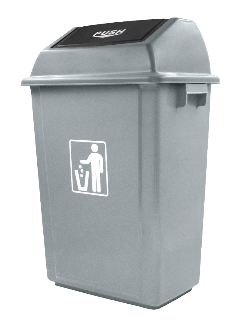 BOTE DE BASURA 40L PP GRIS          SKU : 130-005-040