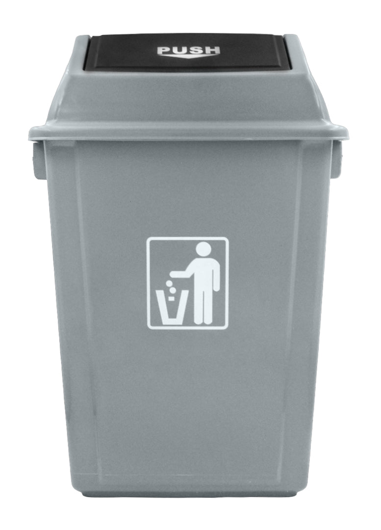BOTE DE BASURA 40L PP GRIS          SKU : 130-005-040
