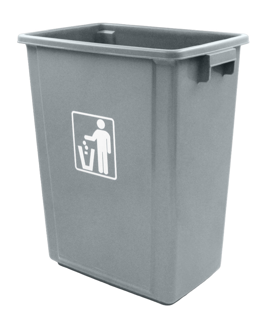 BOTE DE BASURA 40L PP GRIS          SKU : 130-005-040