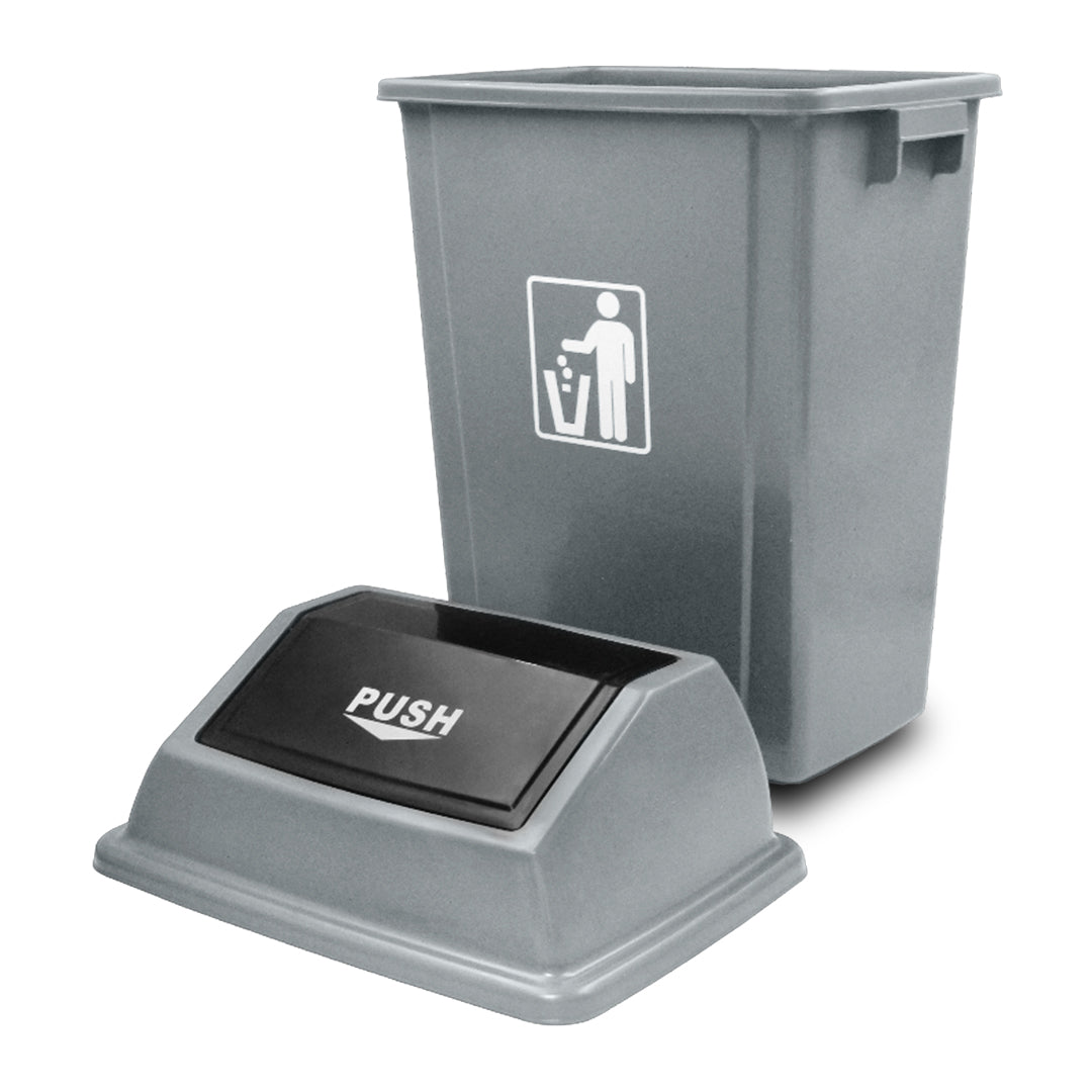 BOTE DE BASURA 40L PP GRIS          SKU : 130-005-040