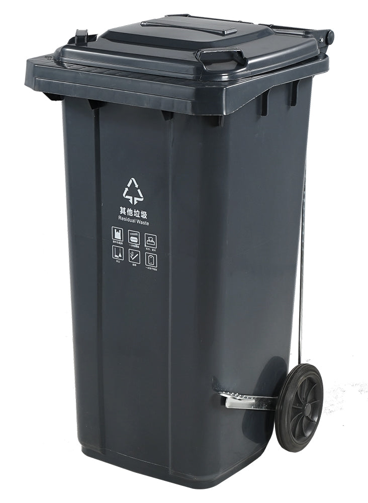 BOTE DE BASURA 120L PP GRIS          SKU : 130-005-120