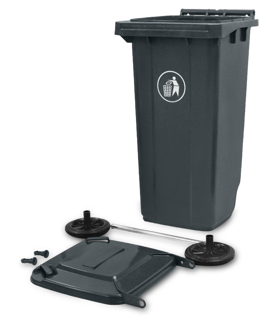 BOTE DE BASURA 120L PP GRIS          SKU : 130-005-120