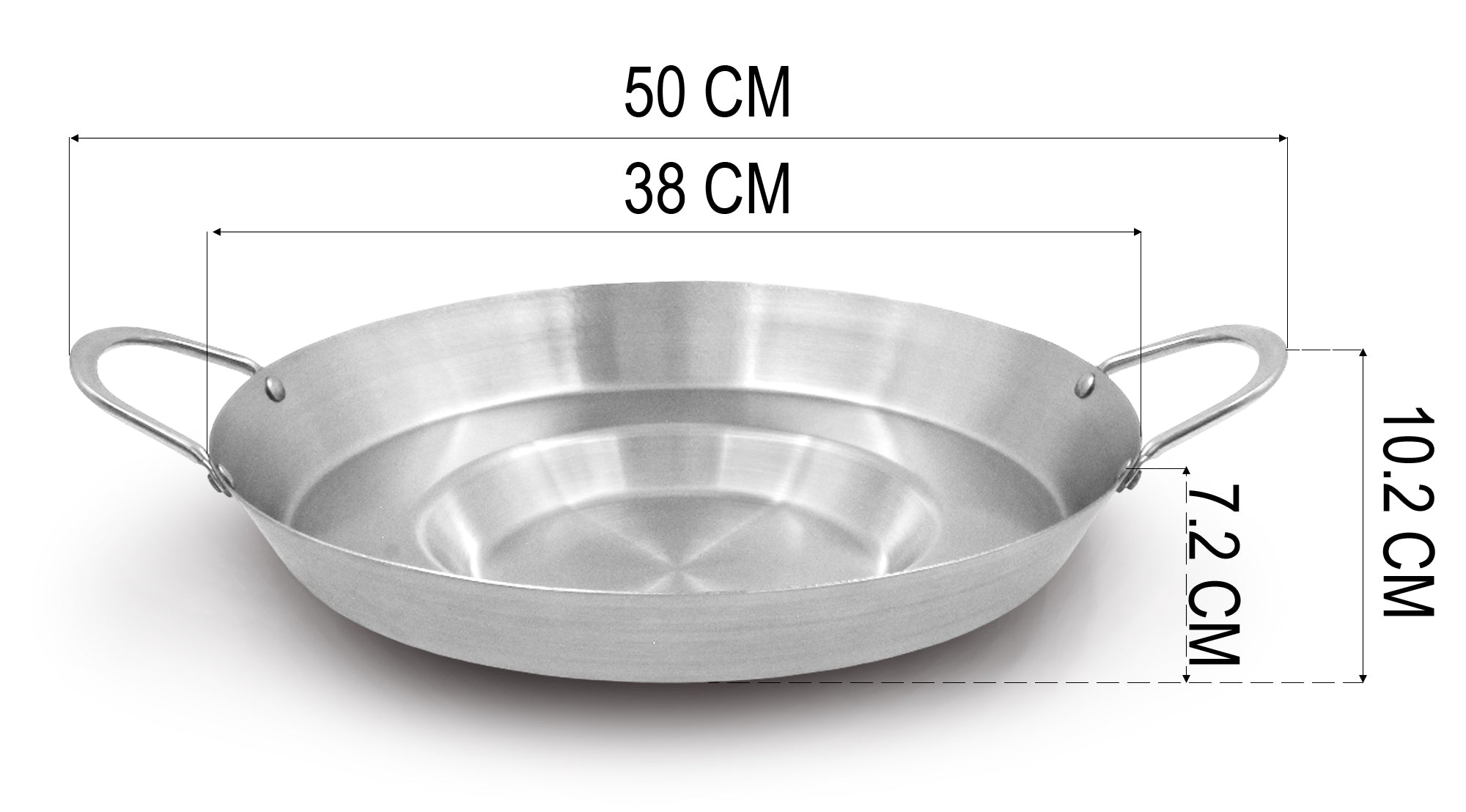 OLLA PARA CARNITAS 38CM AC. INOX          SKU : 142-053-001