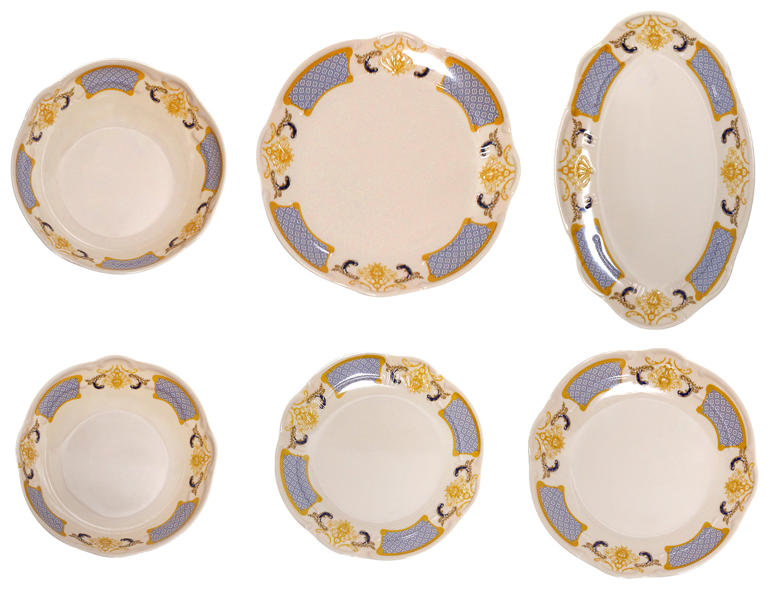 PLATO OVALADO 12 MELAMINA BEIGE DECO          SKU : 003-201-030