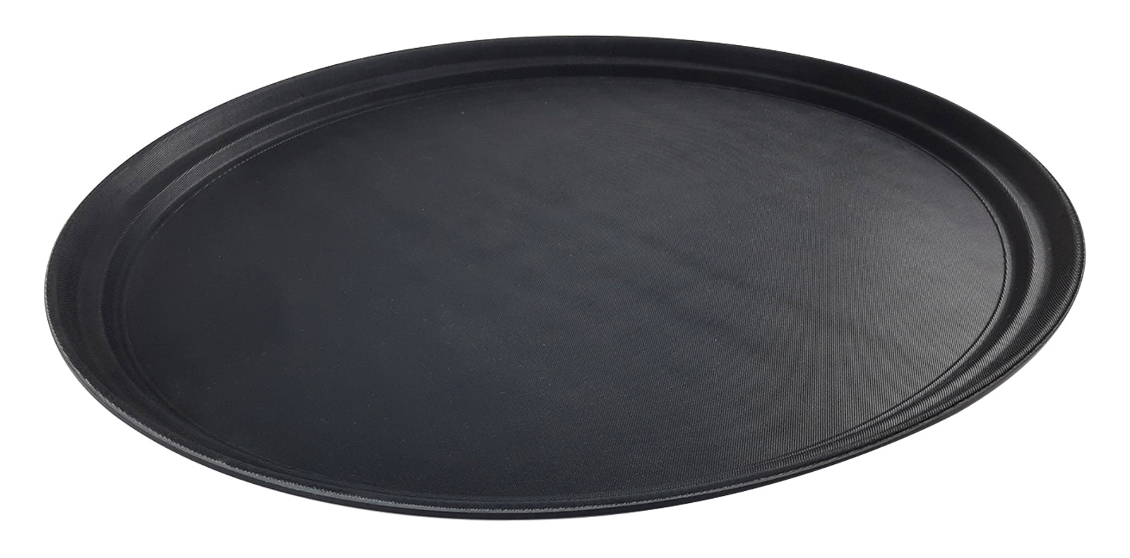 CHAROLA OVAL FIBRA DE VIDRIO 56X68 NEGRA     SKU : 056-003-009