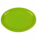 PLATO OVALADO 11.5" MELAMINA VERDE     SKU : 004-012-101