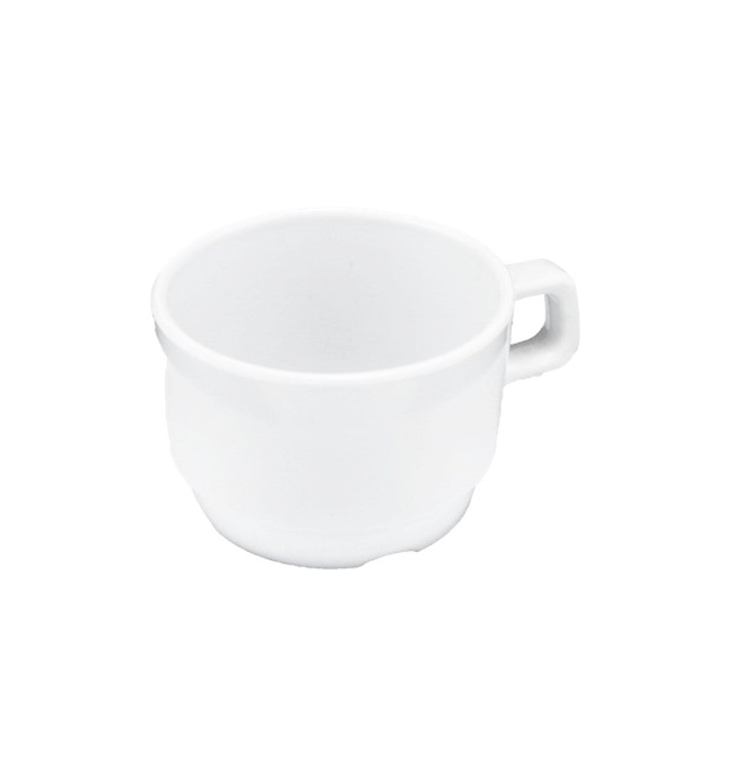 TAZA 9X6CM MELAMINA BLANCA DIAMANTE     SKU : 105-009-131