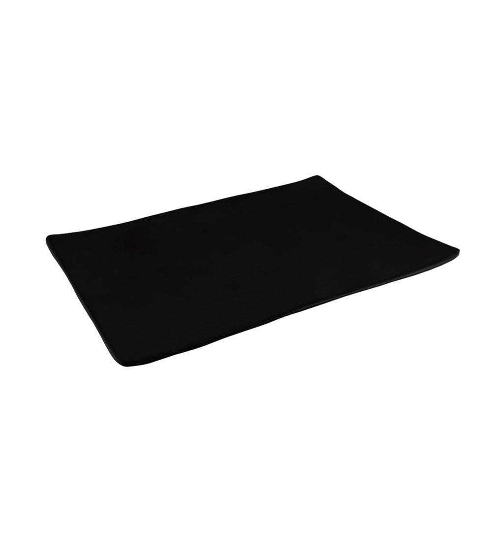 PLATO RECTANGULAR 20 CM MELAMINA JET BLACK     SKU : 105-051-103