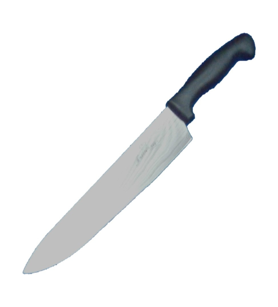 CUCHILLO CHEF 10" NEGRO OBLICUO 25.4cm     SKU : 152-101-410